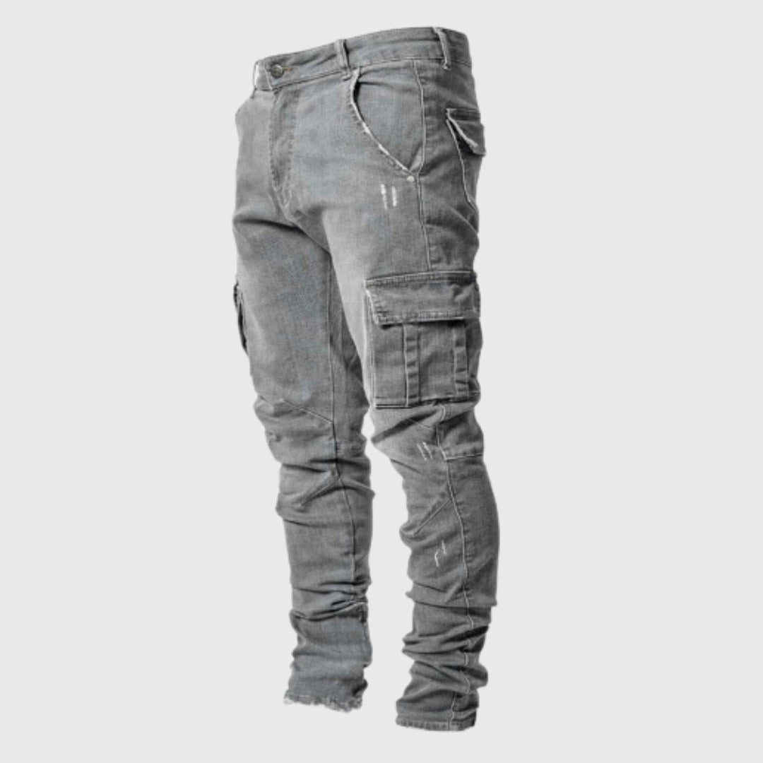 Stuart | Men's Ultra-Stretch Casual Jeans, Slim-Fit Denim Jeans | My Sweet Wardrobe