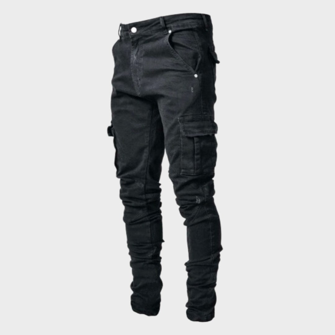 Stuart | Men's Ultra-Stretch Casual Jeans, Slim-Fit Denim Jeans | My Sweet Wardrobe