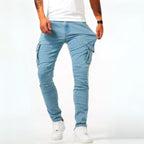 Stuart | Men's Ultra-Stretch Casual Jeans, Slim-Fit Denim Jeans | My Sweet Wardrobe