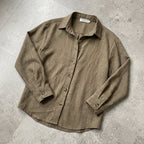 Suzanne | Women's Linen Blend Blouse with Classic Collar, Relaxed Fit Shirt | My Sweet Wardrobe
