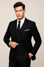 Theo | Men's Three-Piece Formal Suit, Jacket Waistcoat Trouser Suit | My Sweet Wardrobe | Grey