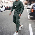 Theodor | Men's Long-Sleeve Tracksuit, Two-Piece Jogger Set | My Sweet Wardrobe | Green