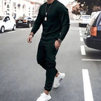Theodor | Men's Long-Sleeve Tracksuit, Two-Piece Jogger Set | My Sweet Wardrobe | Green
