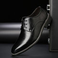 Thomas | Men's Lace-Up Shoes with Brogue Details, Elegant Business Shoes | My Sweet Wardrobe | Black