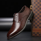Thomas | Men's Lace-Up Shoes with Brogue Details, Elegant Business Shoes | My Sweet Wardrobe | Black