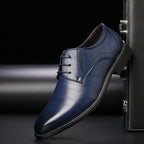 Thomas | Men's Lace-Up Shoes with Brogue Details, Elegant Business Shoes | My Sweet Wardrobe | Black