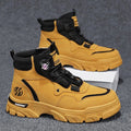 Thomas | Men's Work Boots with Dial Lock System, Heavy Duty Safety Boots | My Sweet Wardrobe | Yellow