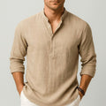 Thomas | Men's Linen Shirt with a Classic Collar – an Elegant Summer Shirt | My Sweet Wardrobe