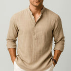 Thomas | Men's Linen Shirt with a Classic Collar – an Elegant Summer Shirt | My Sweet Wardrobe