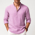 Thomas | Men's Linen Shirt with a Classic Collar – an Elegant Summer Shirt | My Sweet Wardrobe