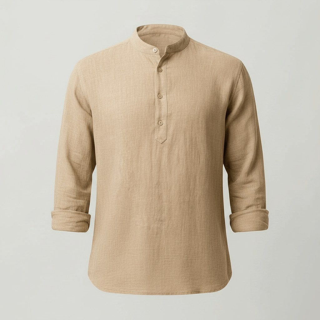 Thomas | Men's Linen Shirt with a Classic Collar – an Elegant Summer Shirt | My Sweet Wardrobe