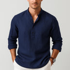 Thomas | Men's Linen Shirt with a Classic Collar – an Elegant Summer Shirt | My Sweet Wardrobe