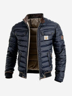 Trevor | Men's Quilted Jacket with Relaxed Fit, Lightweight Autumn Jacket | My Sweet Wardrobe | Navy Blue