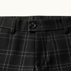 Tristan | Men's Checked Slim Fit Trousers, Smart Casual Trousers | Dressific