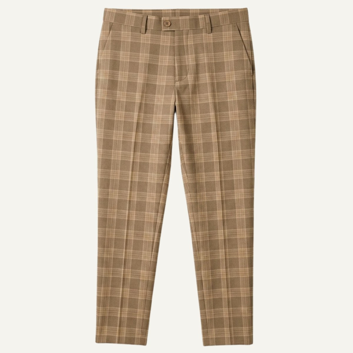 Tristan | Men's Checked Slim Fit Trousers, Smart Casual Trousers | Dressific