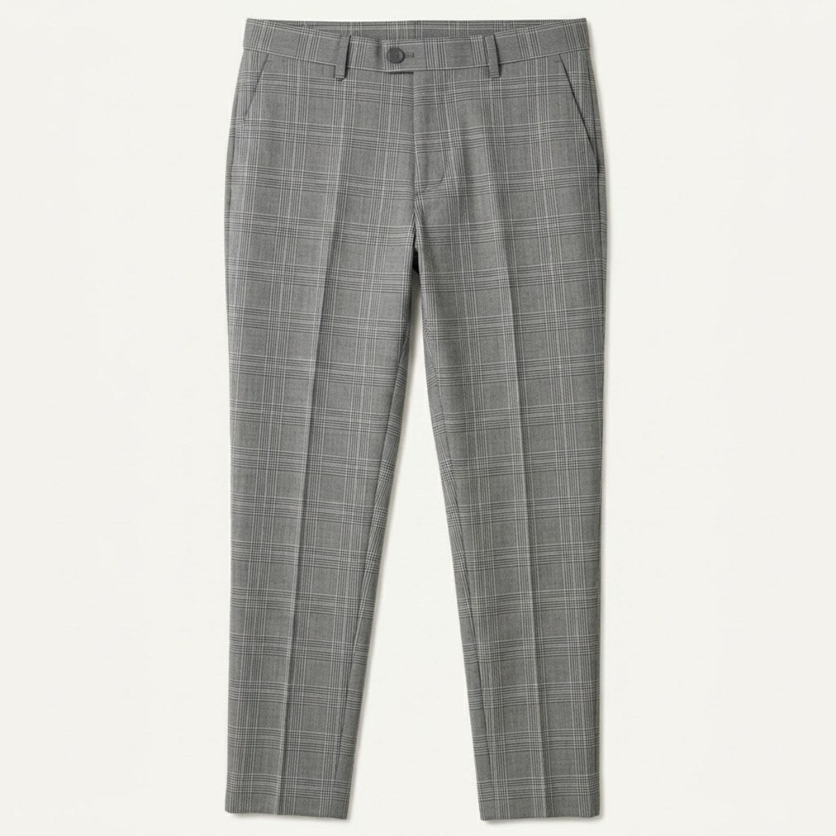 Tristan | Men's Checked Slim Fit Trousers, Smart Casual Trousers | Dressific