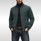 Tristan | Men's Quilted Jacket, Lightweight Autumn Coat | My Sweet Wardrobe | Turquoise