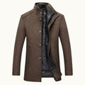 Tucker | Men's Wool Blend Tailored Trench Coat, Classic Formal Coat | My Sweet Wardrobe