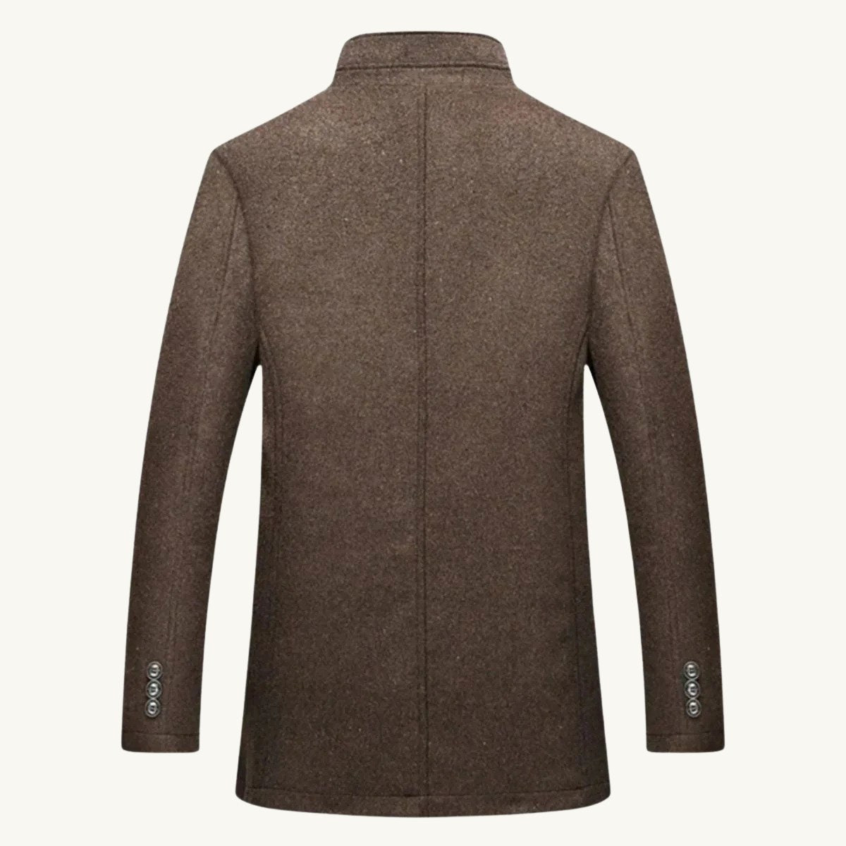 Tucker | Men's Wool Blend Tailored Trench Coat, Classic Formal Coat | My Sweet Wardrobe