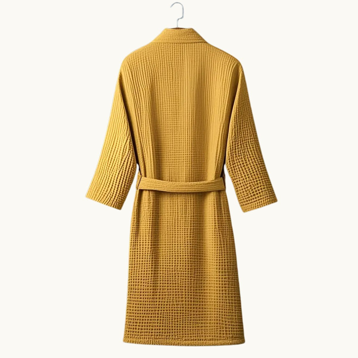 Tyler | Men's Cotton Waffle Lightweight Bathrobe, Spa Robe with Belt | Dressific