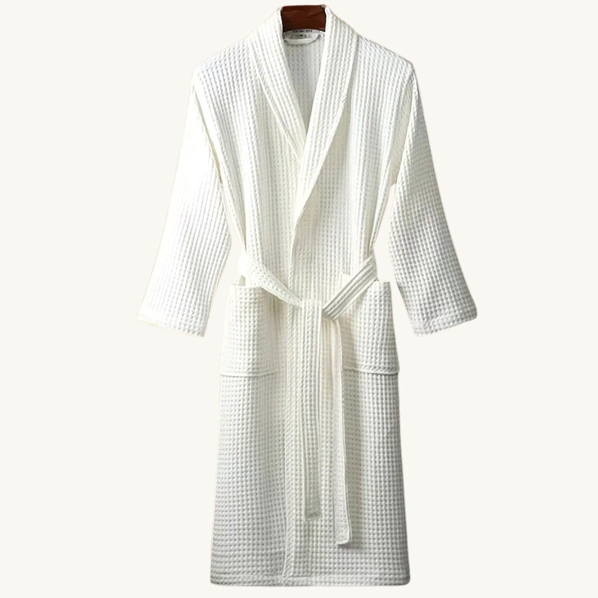 Tyler | Men's Cotton Waffle Lightweight Bathrobe, Spa Robe with Belt | Dressific