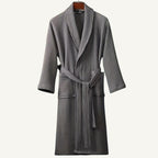 Tyler | Men's Cotton Waffle Lightweight Bathrobe, Spa Robe with Belt | Dressific