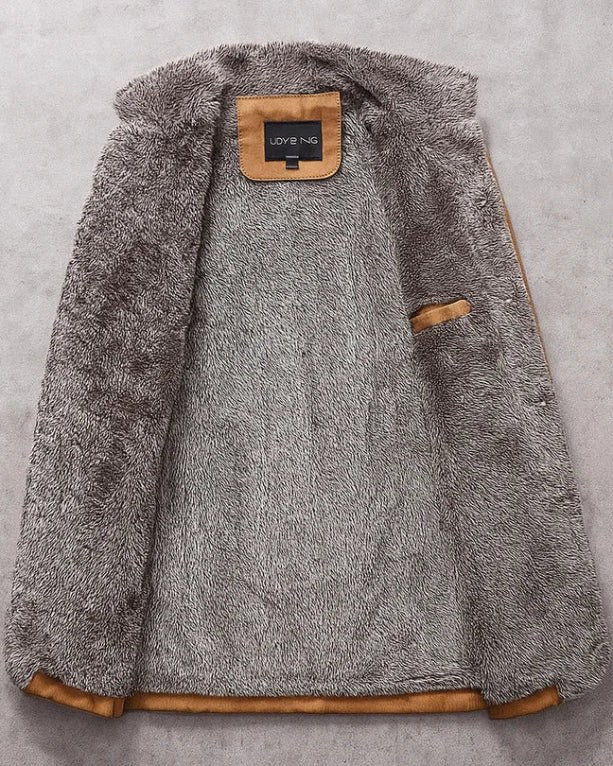 Tyler | Men's Fleece-Lined Coat, Warm Autumn Coat | My Sweet Wardrobe