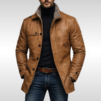 Tyler | Men's Fleece-Lined Coat, Warm Autumn Coat | My Sweet Wardrobe