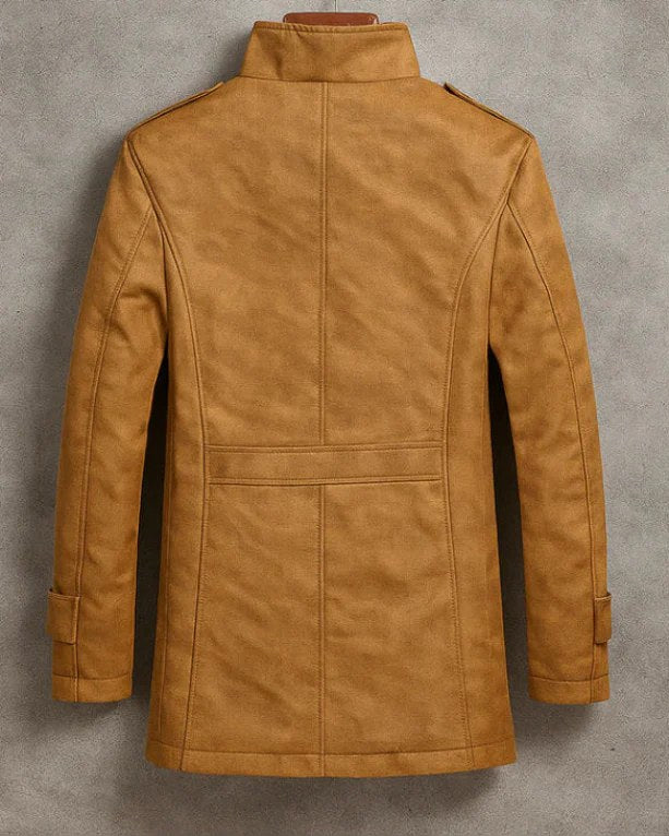 Tyler | Men's Fleece-Lined Coat, Warm Autumn Coat | My Sweet Wardrobe