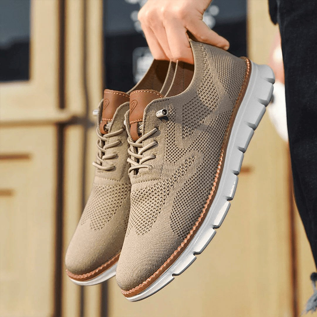 Ulrich | Men's Breathable Everyday Shoes, Comfort Shoes for Daily Use | My Sweet Wardrobe | Caramel