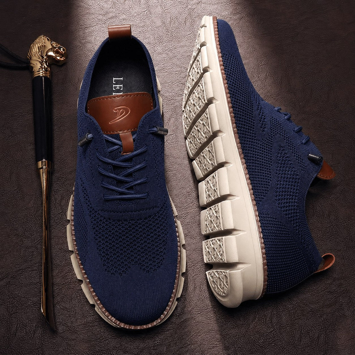 Ulrich | Men's Breathable Everyday Shoes, Comfort Shoes for Daily Use | My Sweet Wardrobe | Brown