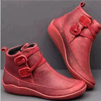 Amanda | Women's Orthopedic Leather Ankle Boots, Waterproof Autumn Boots | My Sweet Wardrobe
