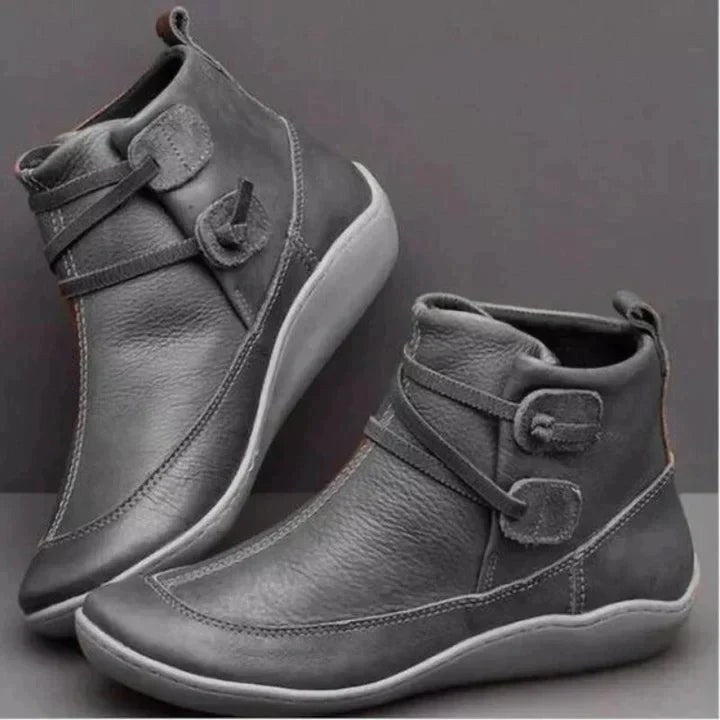 Amanda | Women's Orthopedic Leather Ankle Boots, Waterproof Autumn Boots | My Sweet Wardrobe