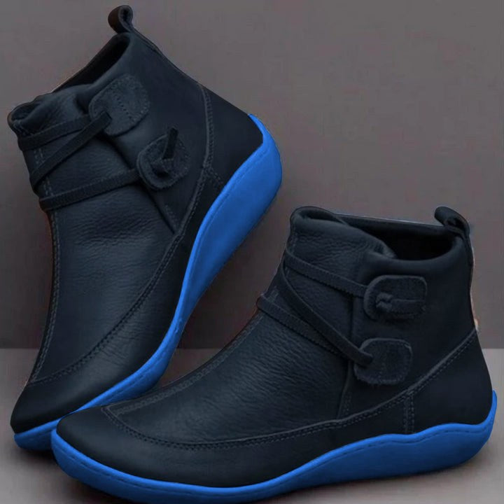 Amanda | Women's Orthopedic Leather Ankle Boots, Waterproof Autumn Boots | My Sweet Wardrobe