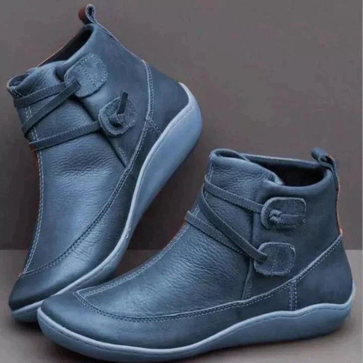 Amanda | Women's Orthopedic Leather Ankle Boots, Waterproof Autumn Boots | My Sweet Wardrobe