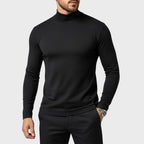 Uwe | Men's Turtleneck Jumper with Slim Fit, Elegant Autumn Jumper | My Sweet Wardrobe | Black