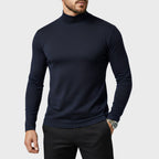 Uwe | Men's Turtleneck Jumper with Slim Fit, Elegant Autumn Jumper | My Sweet Wardrobe | Black