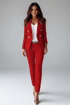 Valerie | Women's Tailored Blazer Suit, High-Waisted Trouser Suit | My Sweet Wardrobe