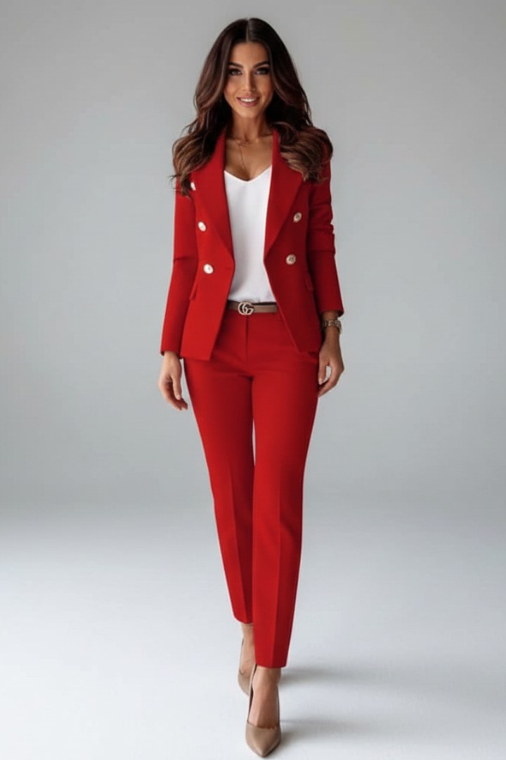 Valerie | Women's Tailored Blazer Suit, High-Waisted Trouser Suit | My Sweet Wardrobe