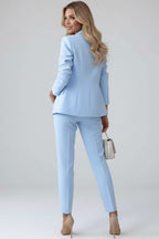 Valerie | Women's Tailored Blazer Suit, High-Waisted Trouser Suit | My Sweet Wardrobe | Beige