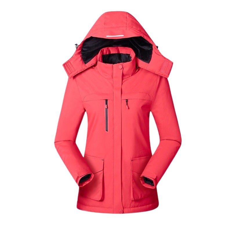Victoire | Women's Hooded Heated Jacket with USB Power, Adjustable Temperature Jacket | My Sweet Wardrobe | Purple