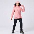 Victoire | Women's Hooded Heated Jacket with USB Power, Adjustable Temperature Jacket | My Sweet Wardrobe