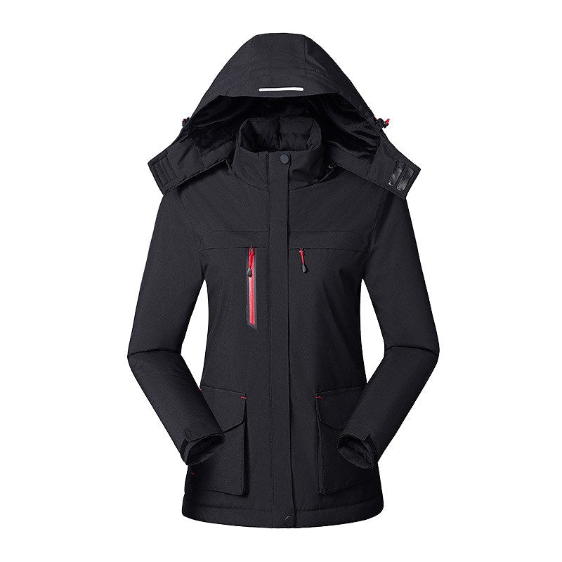 Victoire | Women's Hooded Heated Jacket with USB Power, Adjustable Temperature Jacket | My Sweet Wardrobe