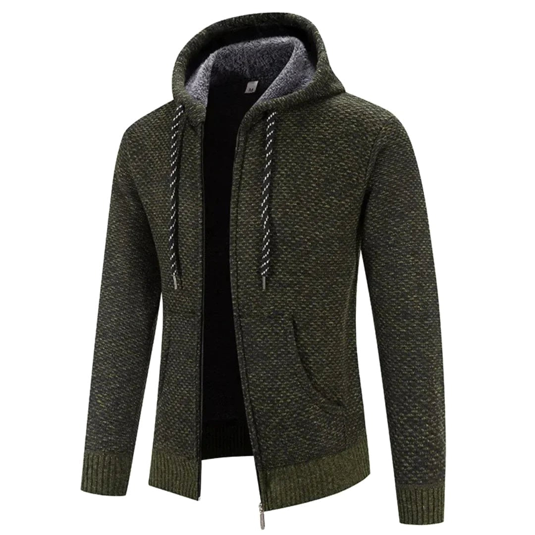 Viktor | Men's Premium Hoodie, Elegant Hooded Sweatshirt | My Sweet Wardrobe | Brown