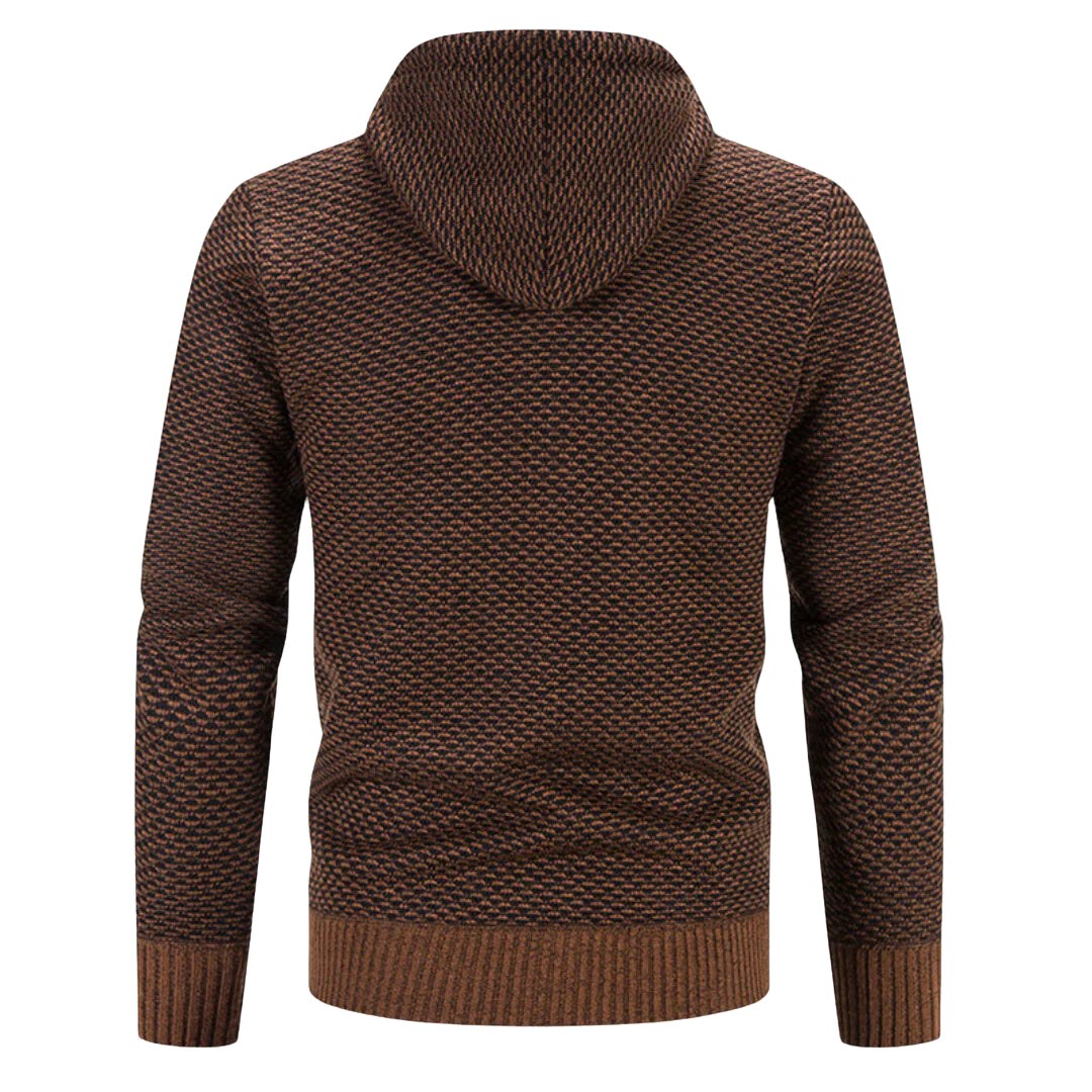 Viktor | Men's Premium Hoodie, Elegant Hooded Sweatshirt | My Sweet Wardrobe | Brown