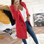 Violet | Women's Long Button-Front Coat, Elegant Tailored Coat | My Sweet Wardrobe