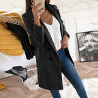 Violet | Women's Long Button-Front Coat, Elegant Tailored Coat | My Sweet Wardrobe