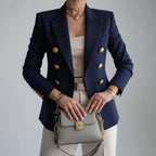 Vivienne | Women's Double-Breasted Blazer, Notch Lapel Blazer Suit | My Sweet Wardrobe