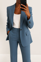 Vivienne | Women's Tailored Blazer and Trouser Set | My Sweet Wardrobe | Blue