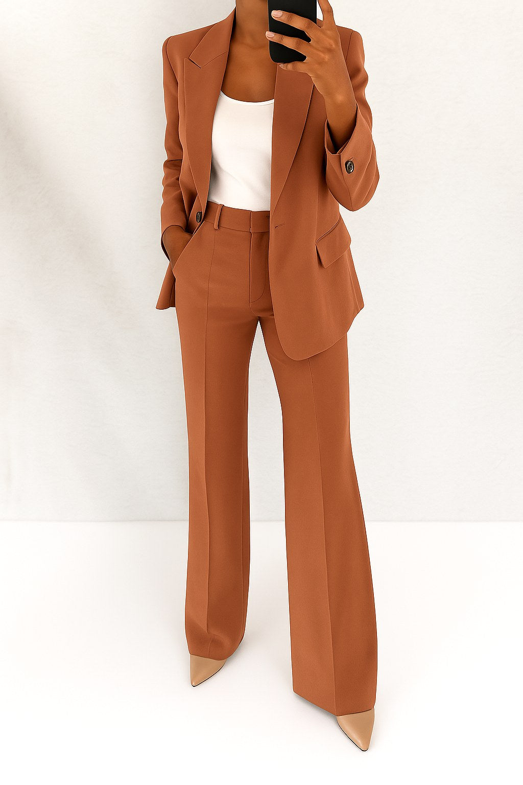 Vivienne | Women's Tailored Blazer and Trouser Set | My Sweet Wardrobe | Pink